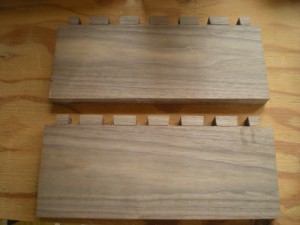 Foot Stool Dovetail Tails Done