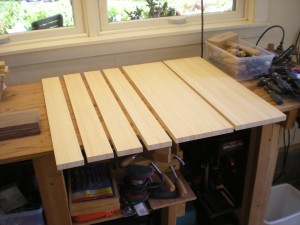Bamboo Side Table - Aprons Legs