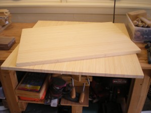 Bamboo Side Table - Top Ripped Off